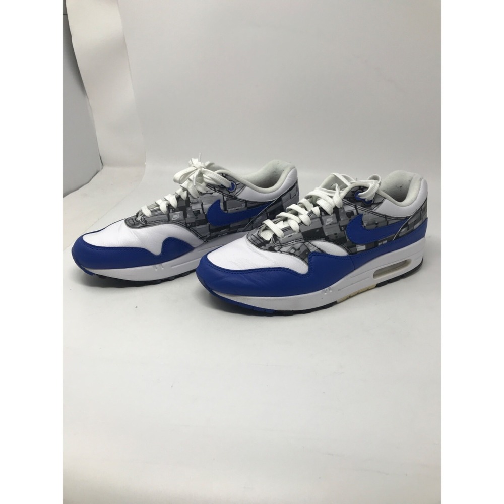 Nike Atmos x Air Max 1 We Love Nike White Blue Grey AQ0927-100 Mens 9.5